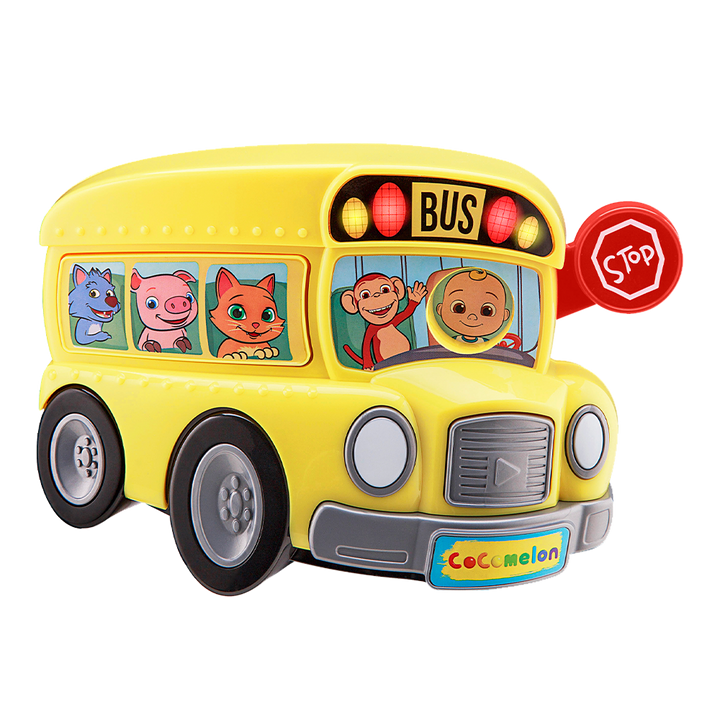 Cocomelon Musical Toy School Bus for Toddlers