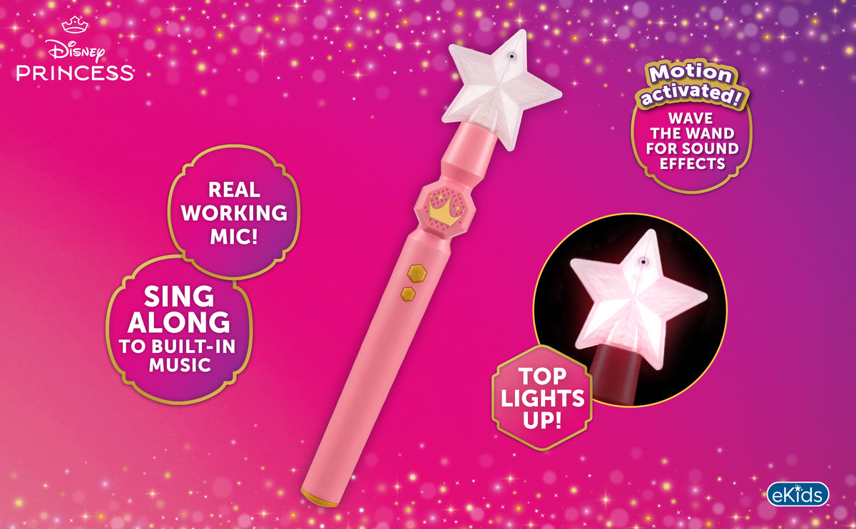 Disney Princess Sing-Along Microphone and Magic Wand Toy