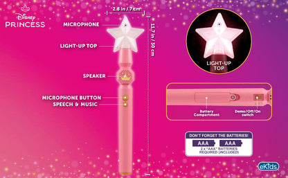 Disney Princess Sing-Along Microphone and Magic Wand Toy