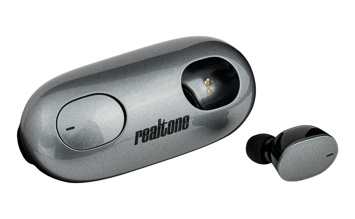 Realtone Wireless Earbuds with Charging Case - Gray