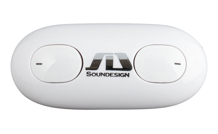 Soundesign Wireless Earbuds with Charging Case - White