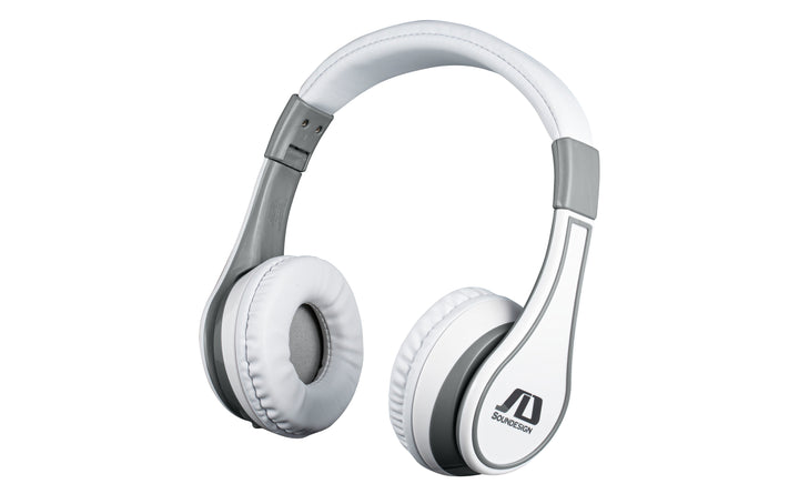 Soundesign Bluetooth Headphones with Microphone - White