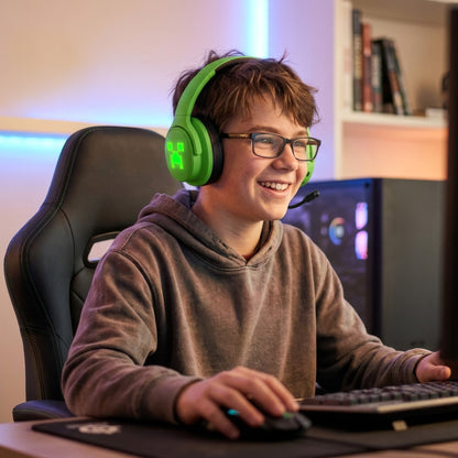 Minecraft Bluetooth Headphones with Boom Microphone