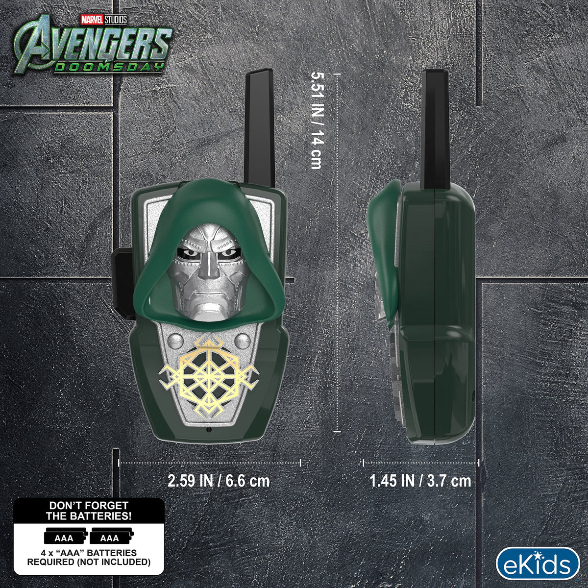 Avengers Doomsday Walkie Talkies for Kids - eKids