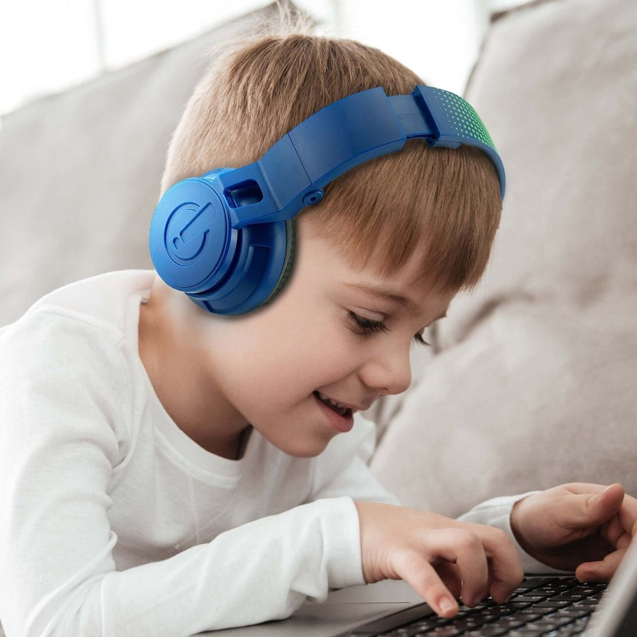 Bluetooth Headphones for Kids - Blue - eKids