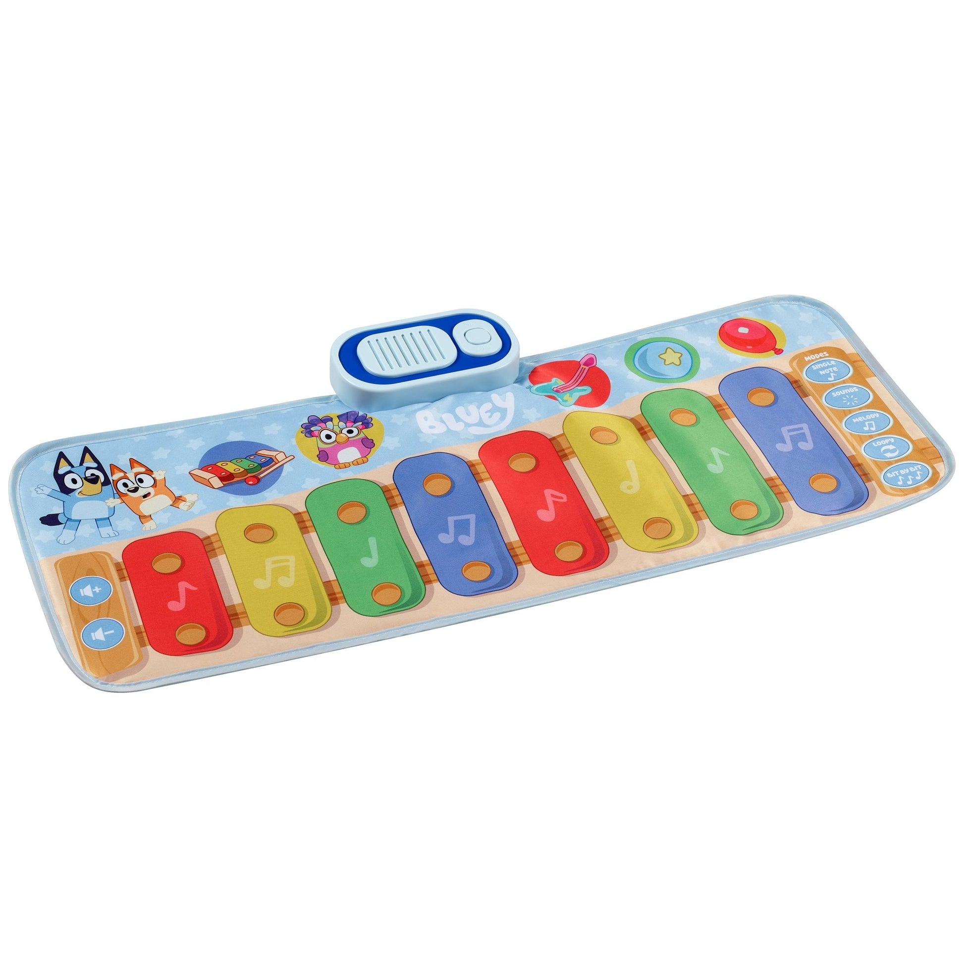 Bluey Toy Piano Play Mat with Music and Sound Effects - eKids