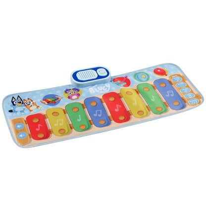 Bluey Toy Piano Play Mat with Music and Sound Effects - eKids
