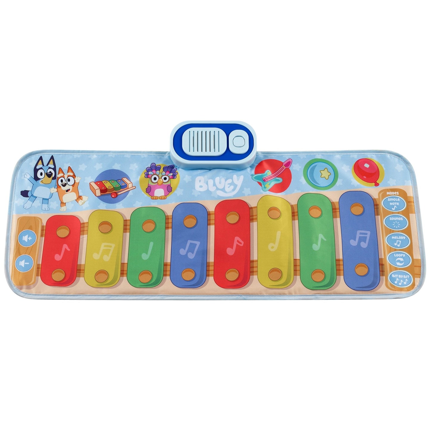 Bluey Toy Piano Play Mat with Music and Sound Effects - eKids
