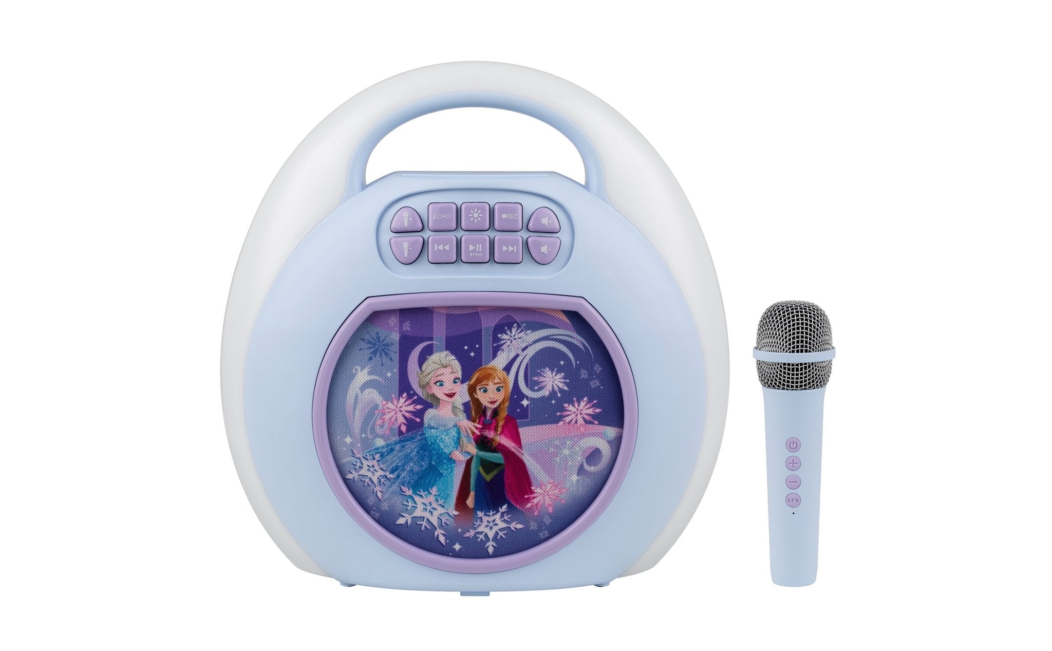 Disney Frozen Bluetooth karaoke machine with wireless microphone