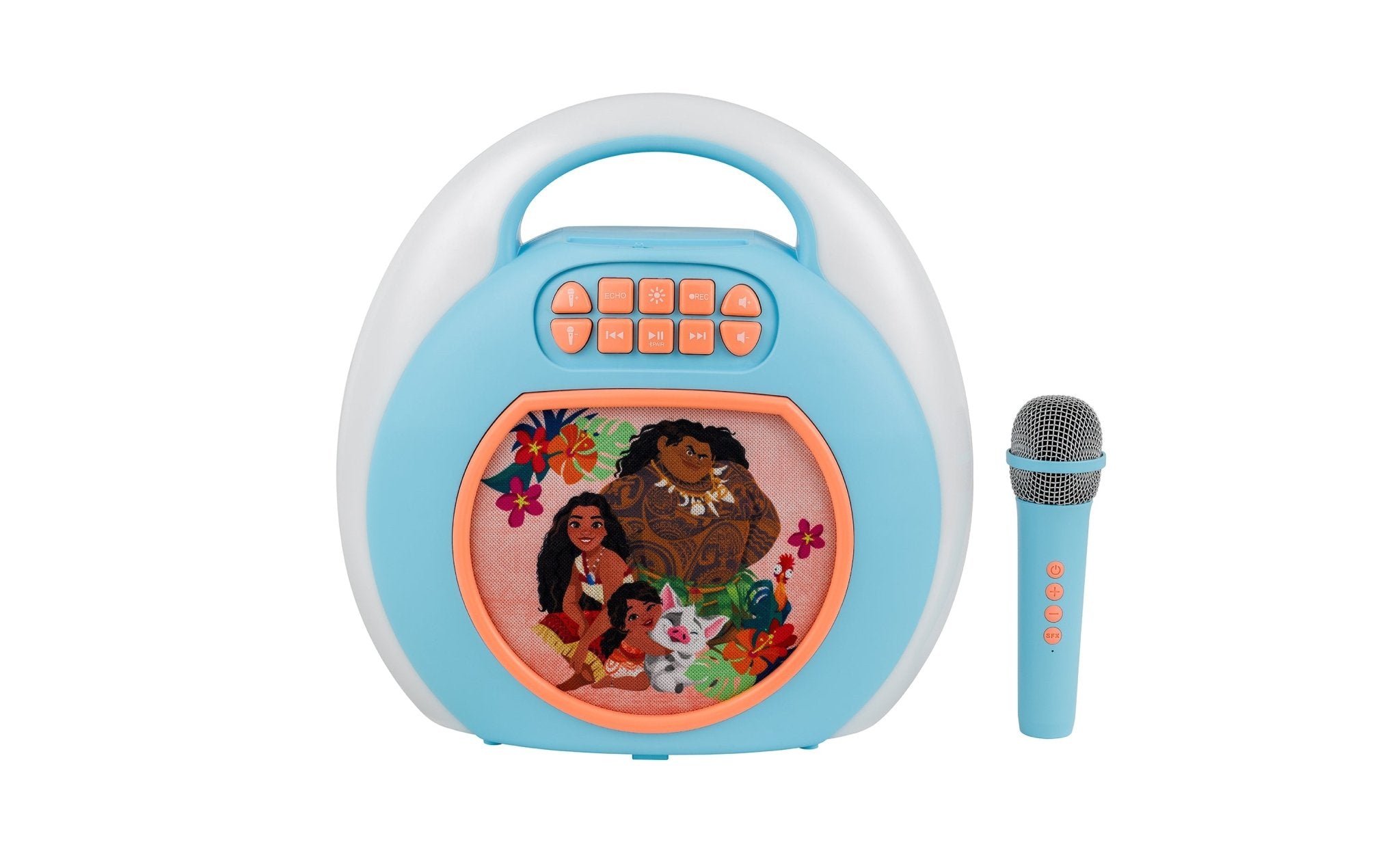 Disney Moana karaoke machine with wireless microphone