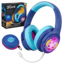 Disney Stitch Bluetooth Gaming Headphones with Boom Microphone - eKids