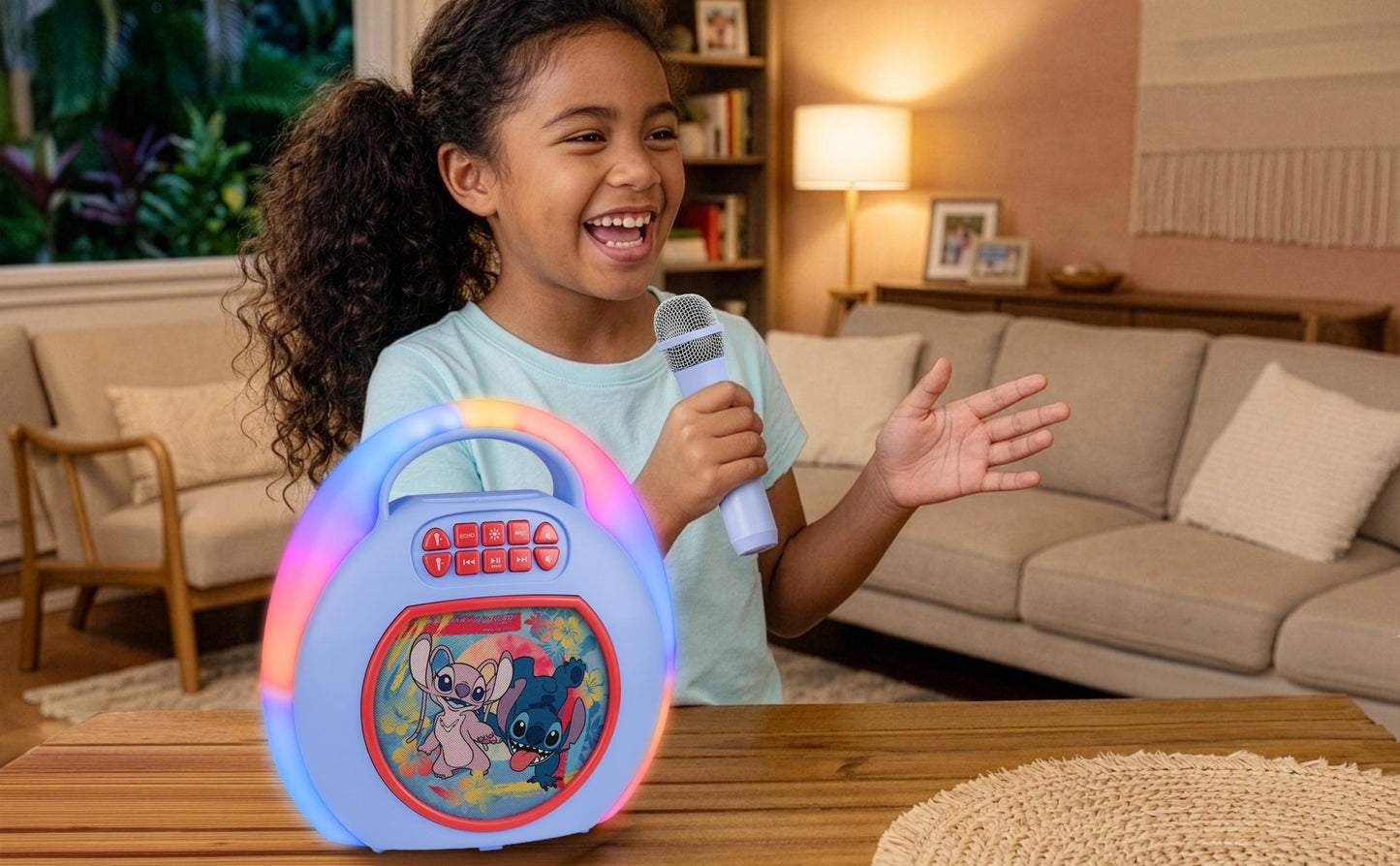 Disney Stitch Karaoke Machine for Kids - eKids