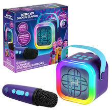 KPop Demon Hunters Bluetooth Karaoke Machine with Wireless Microphone for Kids (KP-450VM.EXv26) - eKids