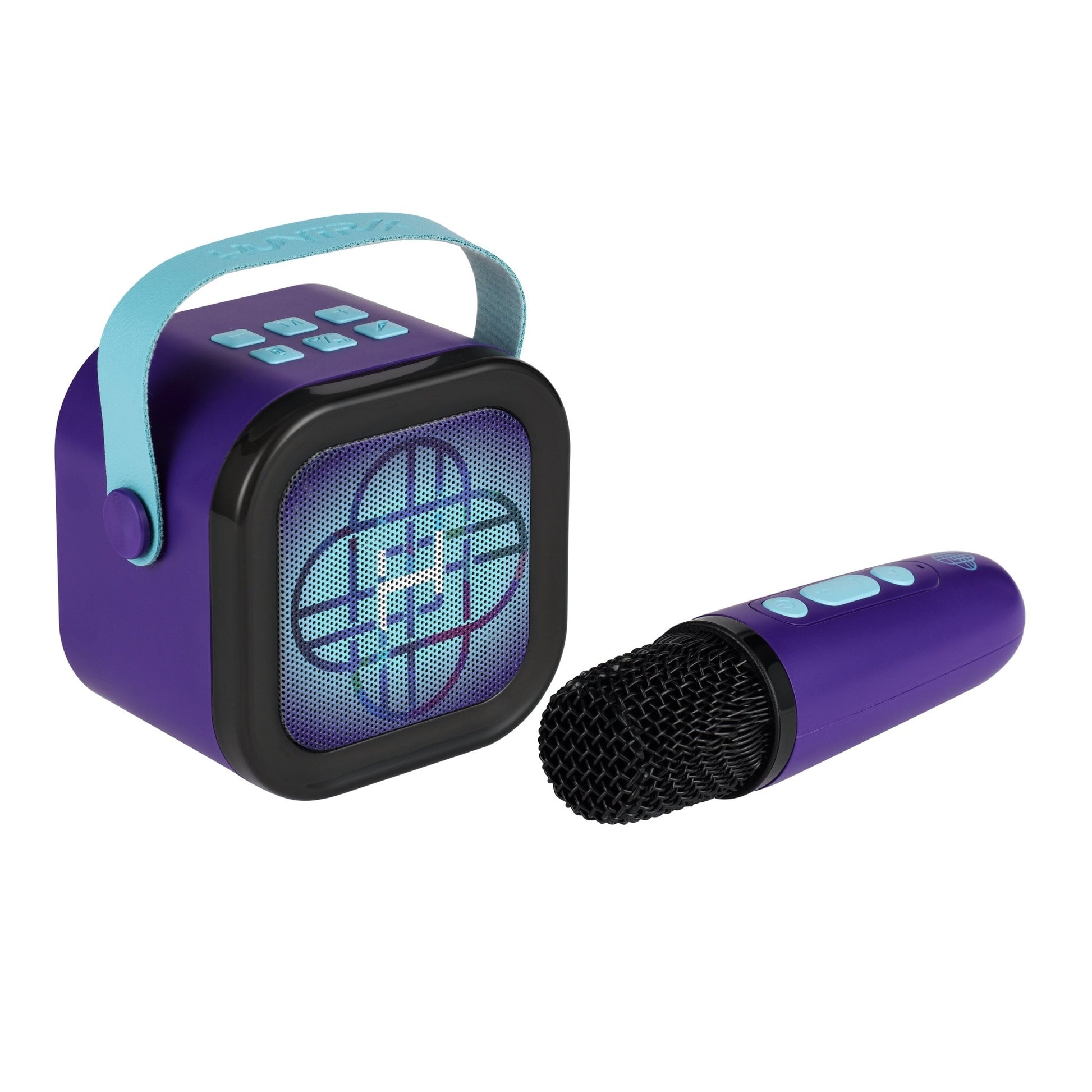 KPop Demon Hunters Bluetooth Karaoke Machine with Wireless Microphone for Kids (KP-450VM.EXv26) - eKids