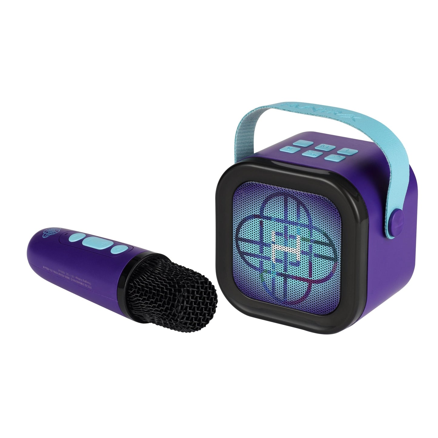 KPop Demon Hunters Bluetooth Karaoke Machine with Wireless Microphone for Kids (KP-450VM.EXv26) - eKids