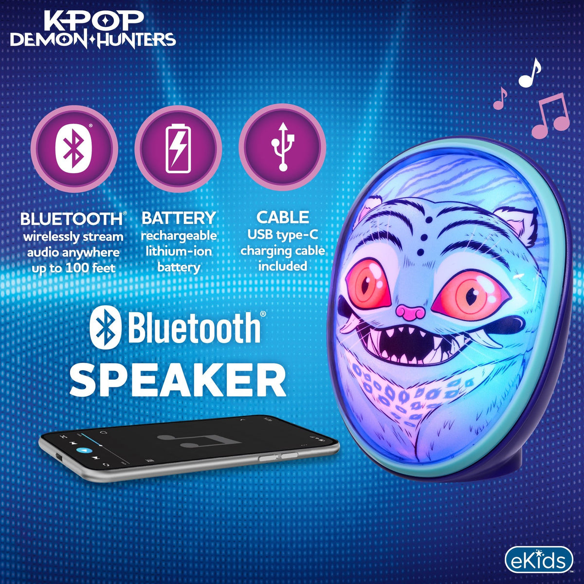 Kpop Demon Hunters Bluetooth Speaker - eKids