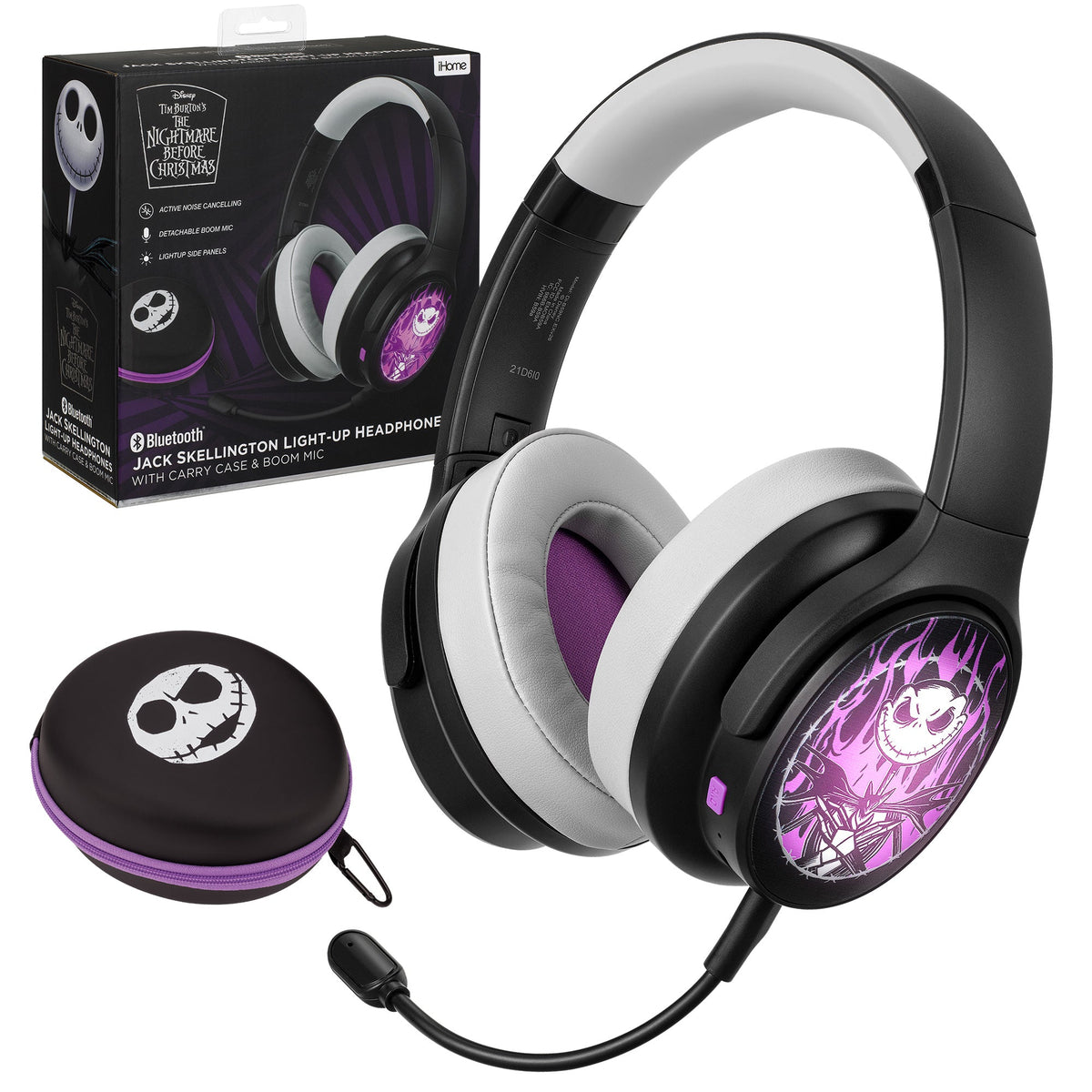 Nightmare Bluetooth Gaming Headphones with Boom Microphone - eKids