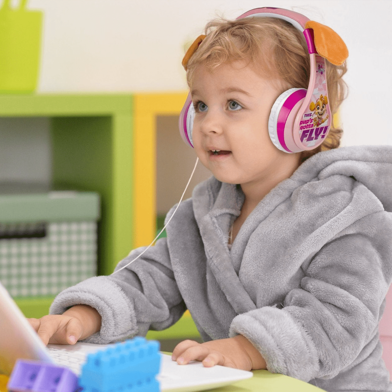 Paw Patrol Skye Bluetooth Headphones for Kids, Ideal for Any Paw Patrol Halloween Costume - eKids