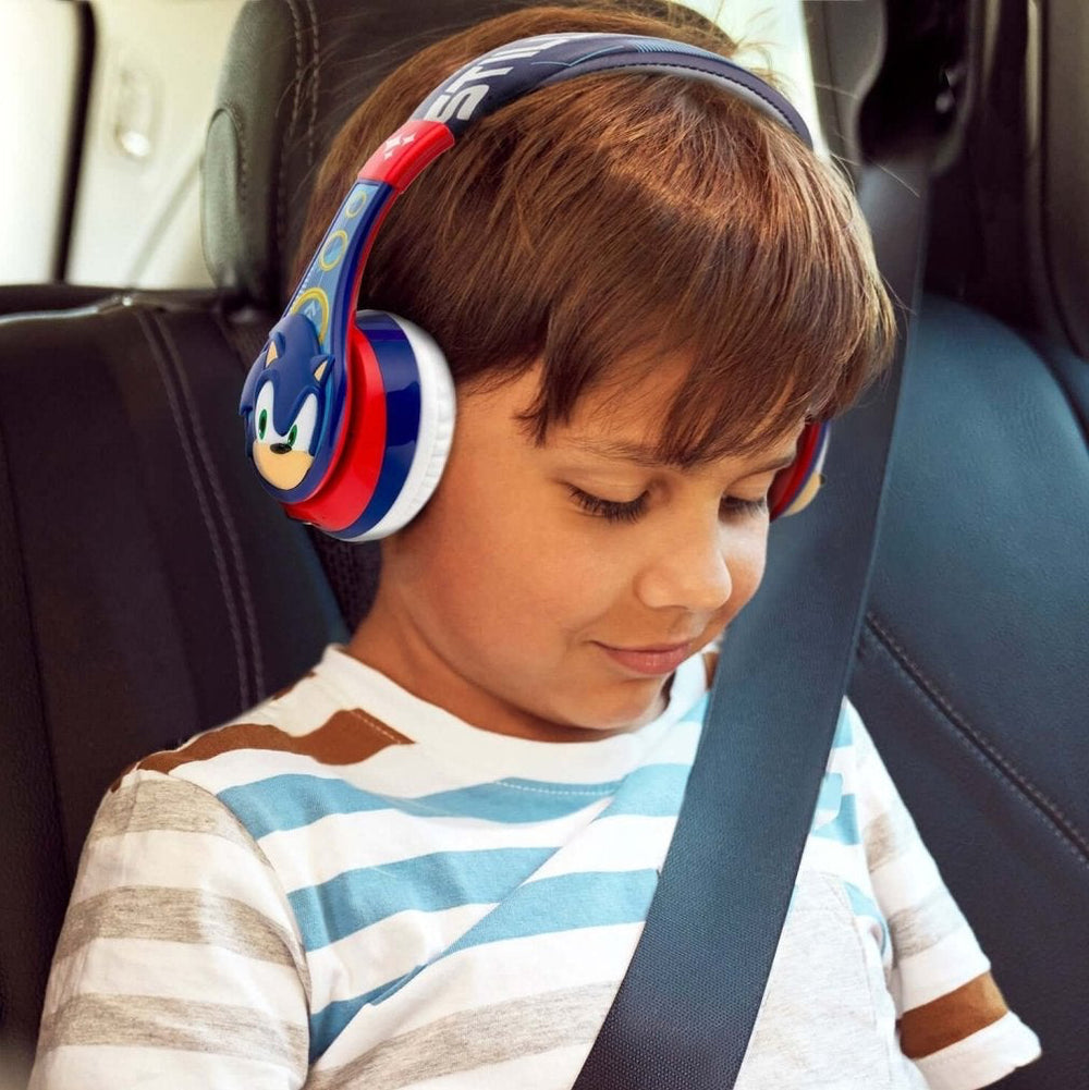 Sonic The Hedgehog Bluetooth Headphones for Kids - eKids