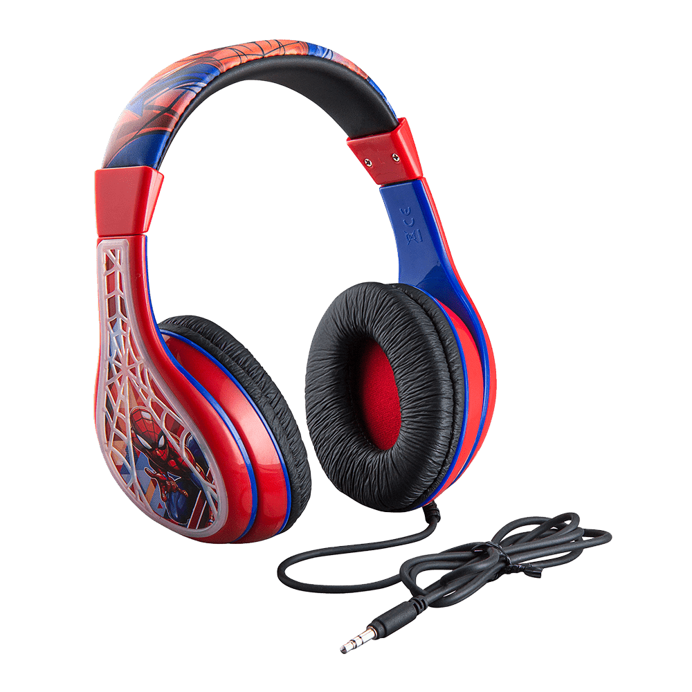 Spiderman Kids Wired Headphones – eKids Spiderman Kids Wired Headphones – eKids