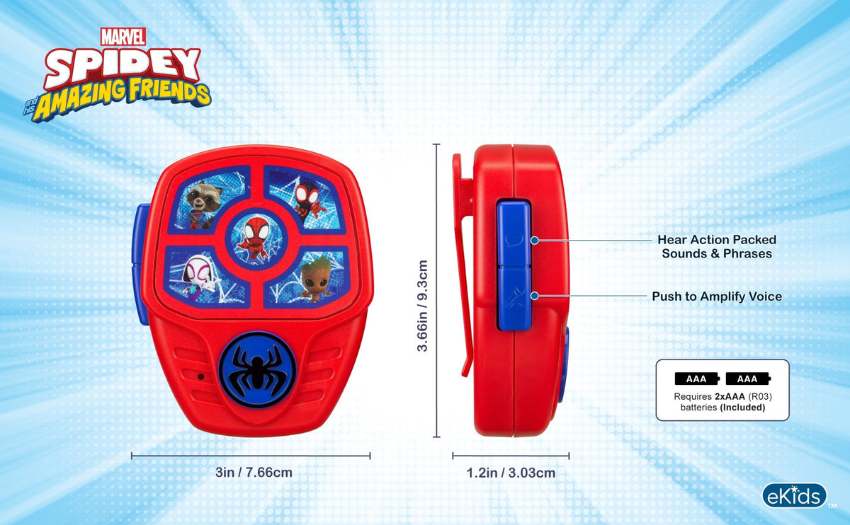 Spidey and His Amazing Friends Mission Microphone Toy for Kids - eKids