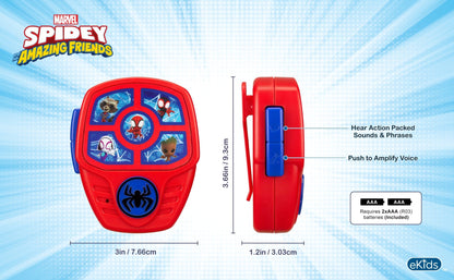 Spidey and His Amazing Friends Mission Microphone Toy for Kids - eKids