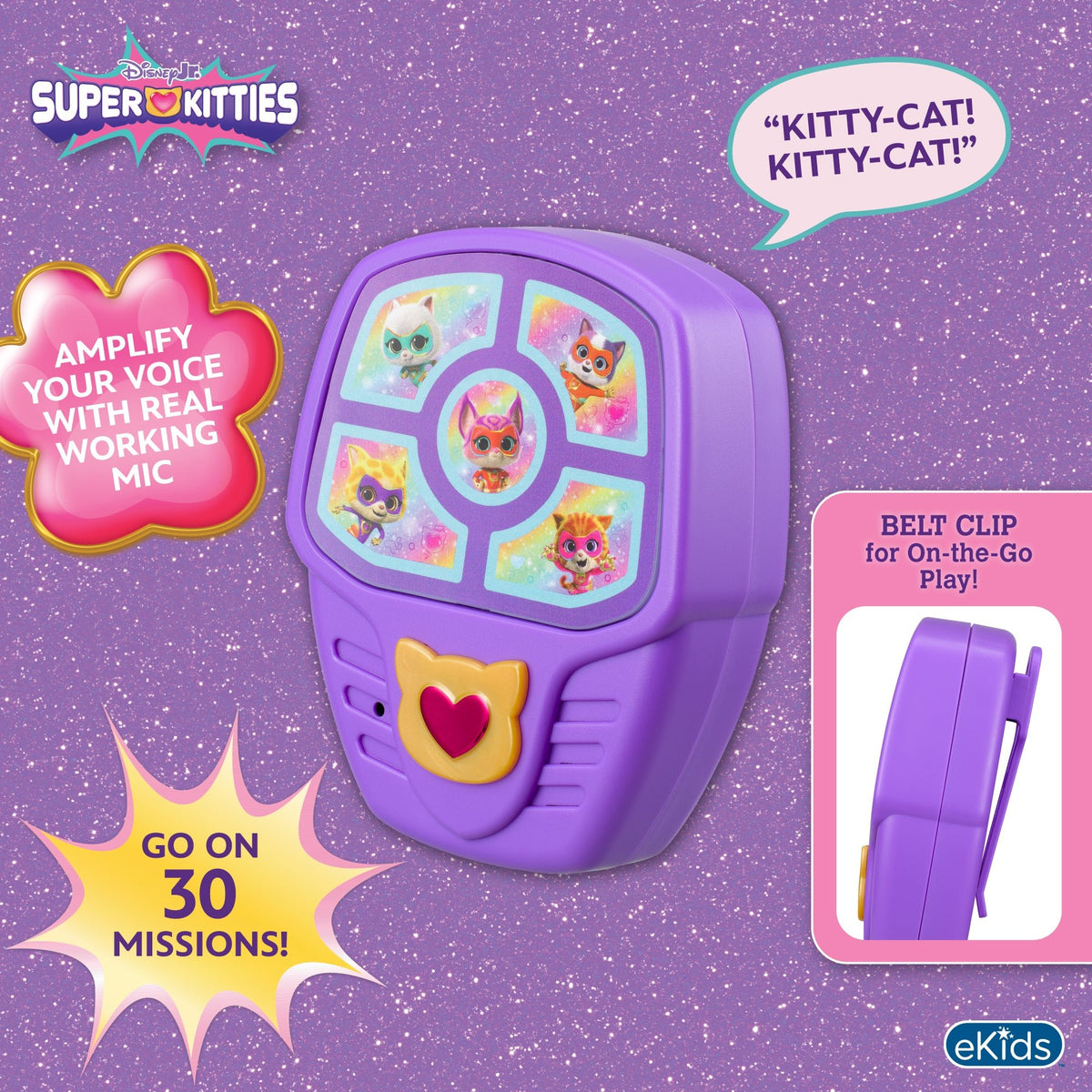 Super Kitties Mission Microphone Toy for Kids - eKids