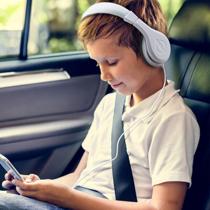 Wired Headphones for Kids White - eKids