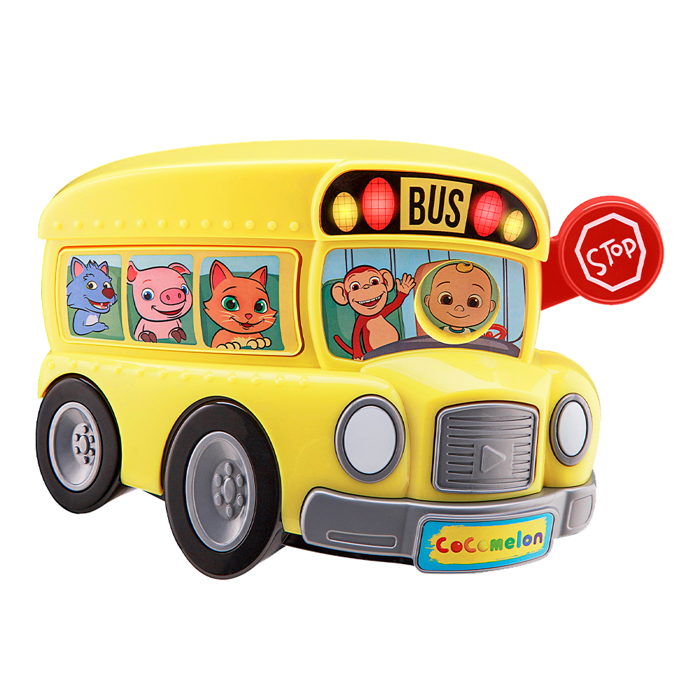 Cocomelon Musical Toy School Bus for Toddlers