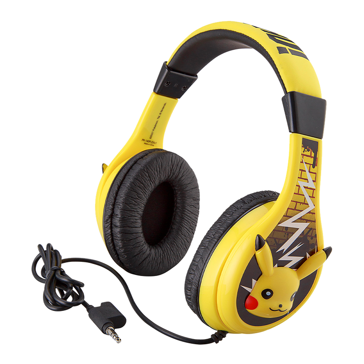 Pokemon Pikachu Wired Headphones for Kids