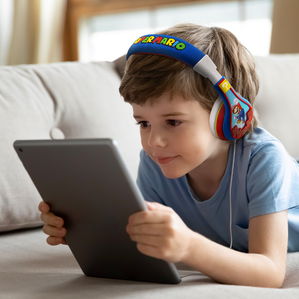 Super Mario Wired Headphones for Kids