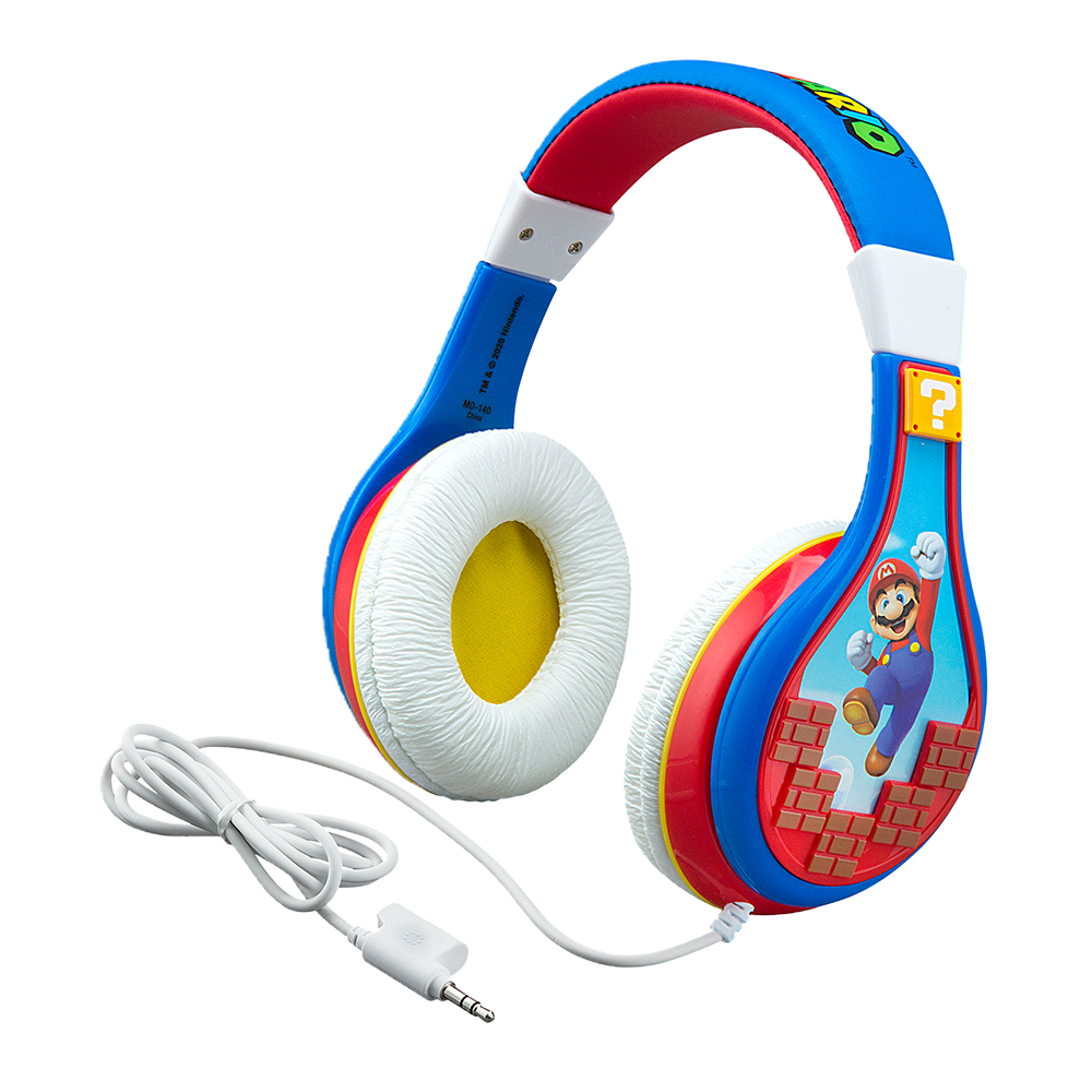 Super Mario Wired Headphones for Kids